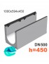 BGZ-S DN500 H450, № 0 лоток бетонный водоотводный 
